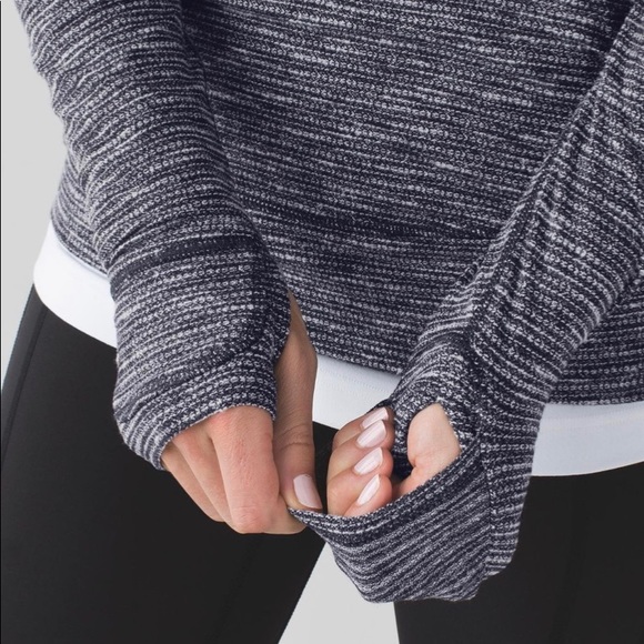 Lululemon Think Fast Pullover Sweater Jacket Top 2 Gray - Picture 9 of 12